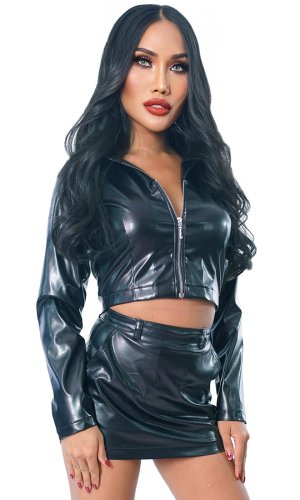 Leatherette Biker Jacket Leatherette Biker Jacket