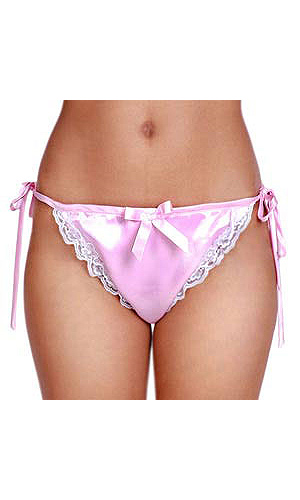 Bikini Bonnie Pink Satin Panties Bikini Bonnie Pink Satin Panties