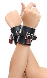 Leather Wrist Cuffs (pair)
