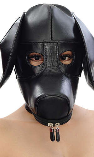 Leather Doggy Pup Hood Leather Doggy Pup Hood