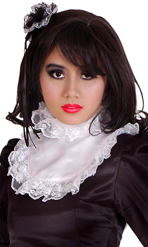 Lockable Satin Ruffle Collar Lockable Satin Ruffle Collar