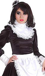 Lockable Satin Ruffle Collar