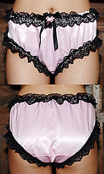3 size S SATIN panties with REAR HOLE!