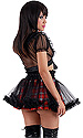 Cosplay Tartan Skirt with Net 
