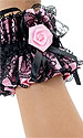 Rose elasticated Cuffs (two) 