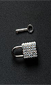 Rhinestone Lock (with key) 