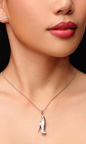Silver Shoe Necklace Silver Shoe Necklace