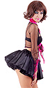 Sindee Satin-trim tie-front Blouse 