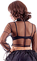 Sindee Satin-trim tie-front Blouse 