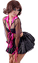 Sindee Satin-trim tie-front Blouse 