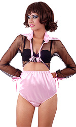 High-Waist Pure Satin Panties