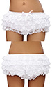 Vanessa Lace Covered White Satin Panties 