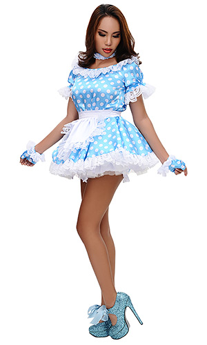 Polka Dot Satin French Maid Uniform Polka Dot Satin French Maid Uniform