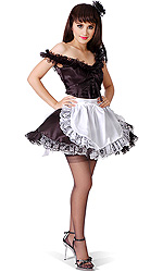 Monique Luxury Satin French Maid