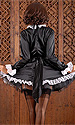 Satin French Maid (long sleeves, high neck) 