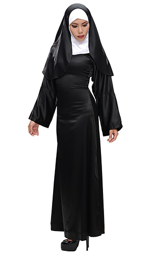 Full Body Satin Nun Full Body Satin Nun