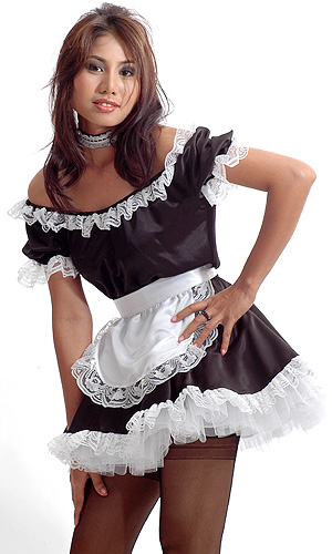 French Maids Satin Pinafore French Maids Satin Pinafore