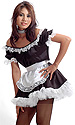 French Maids Satin Pinafore 