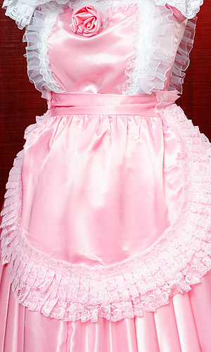 Large Satin Maids Pinafore Large Satin Maids Pinafore
