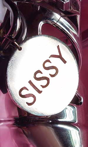 Chastity Tag - SISSY Chastity Tag - SISSY