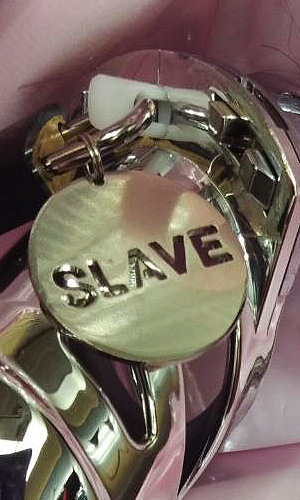 Chastity Tag - SLAVE Chastity Tag - SLAVE