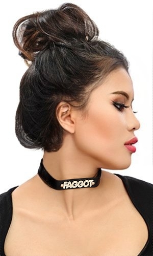 1.5cm Leather Faggot Collar 1.5cm Leather Faggot Collar