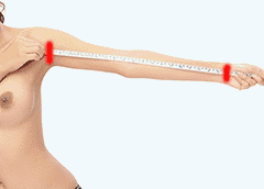 armpit to wrist